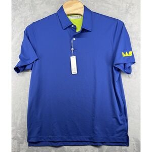 Carnoustie Performance Golf Polo‎ Shirt Blue Green Men's Size XL Logo NWT